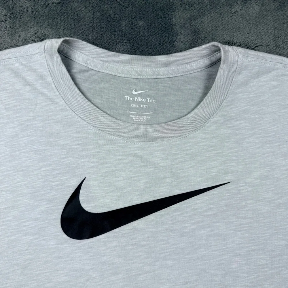 Womens Nike Dri-FIT T-Shirt Bundle 2pk XL Charcoal Light Grey Athletic Swoosh